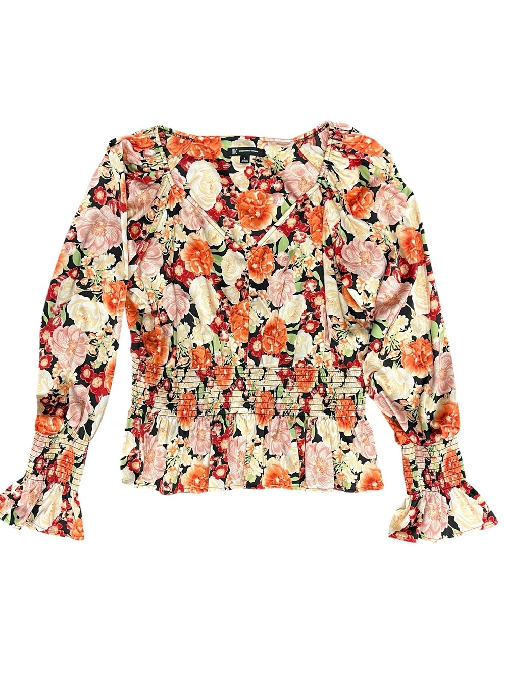 INC International Concepts | Emma Garden Womens Long Sleeve Blouse L - Picture 2 of 7